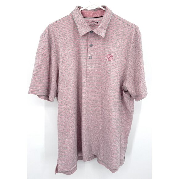 Vineyard Vines Jim Nantz Ruth Lake Pink Gray Polo Mens Sz XL - Picture 1 of 5